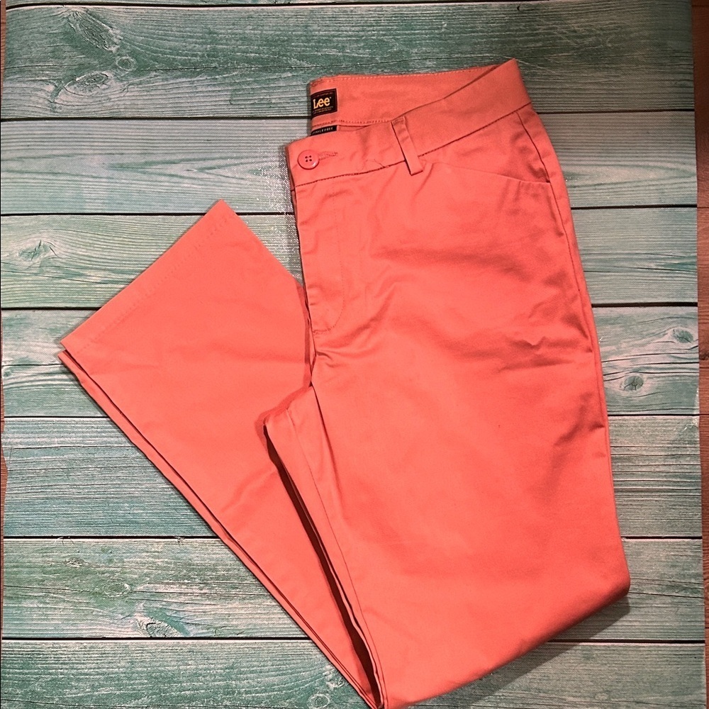 Lee Vibrant Coral Trousers